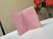 Uubags Louis Vuitton M14112 Pocket Organizer Wallet In Pink 7.5x11.1x1cm - 3