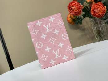 Uubags Louis Vuitton M64502 Passport Cover In Pink 10x14x2.5cm