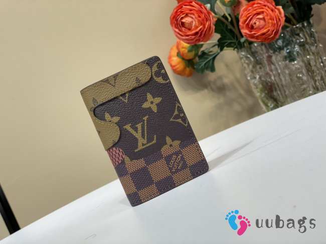 Uubags Louis Vuitton M26010 Pocket Organizer Wallet Brown 7.5x11.1x1cm - 1