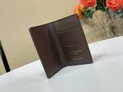 Uubags Louis Vuitton M26010 Pocket Organizer Wallet Brown 7.5x11.1x1cm - 5