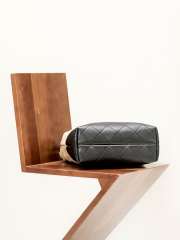 Uubags Chanel Shopping Bag Suede Calfskin, Shiny Lambskin & Gold-Tone Metal Beige & Black 33x29x11cm - 6