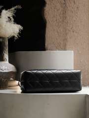 Uubags Chanel Shopping Bag Suede Calfskin, Shiny Lambskin & Gold-Tone Metal Gray & Black 24x36x14cm - 5