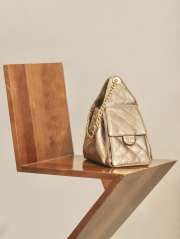 Uubags Chanel 25 Small Handbag Metallic Grained Calfskin & Gold Metal Dark Gold 30x26x14cm - 3