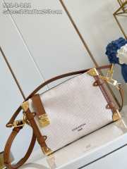 Uubags Louis Vuitton M14411 Side Trunk MM Ecru/Cognac Bag 23.5x16x8.5cm - 1