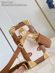 Uubags Louis Vuitton M14411 Side Trunk MM Ecru/Cognac Bag 23.5x16x8.5cm - 4