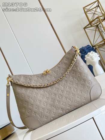 Uubags Louis Vuitton M25854 Boulogne PM Tourterelle Bag 29x16x9.5cm