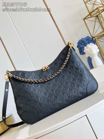 Uubags Louis Vuitton M25854 Boulogne PM Black Bag 29x16x9.5cm