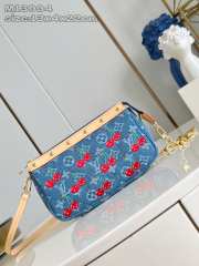 Uubags Louis Vuitton M13994 LV x TM Pochette Accessoires monogram cherry denim bag 13x4x22cm - 1