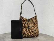Uubags YSL Le 5 À 7 Supple Small Pony Hair Leather Brown & Black 23x22x8.5cm - 1