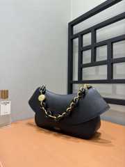 Uubags Loewe medium Ola bag in black smooth calfskin 26x18x13cm - 2