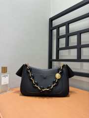 Uubags Loewe medium Ola bag in black smooth calfskin 26x18x13cm - 3