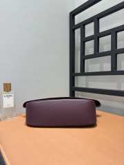 Uubags Loewe medium Ola bag in dark burgundy smooth calfskin 26x18x13cm - 5