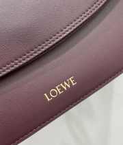 Uubags Loewe medium Ola bag in dark burgundy smooth calfskin 26x18x13cm - 3
