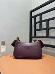 Uubags Loewe medium Ola bag in dark burgundy smooth calfskin 26x18x13cm - 2