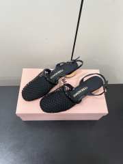Uubags Ferragamo Kay Net Slingback Pumps Black 4cm - 1