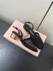 Uubags Ferragamo Kay Net Slingback Pumps Black 4cm - 6