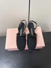 Uubags Ferragamo Kay Net Slingback Pumps Black 4cm - 4