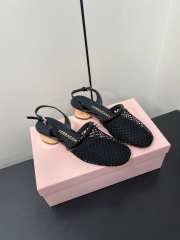 Uubags Ferragamo Kay Net Slingback Pumps Black 4cm - 3