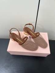 Uubags Ferragamo Kay Net Slingback Pumps Brown 4cm - 6