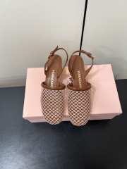 Uubags Ferragamo Kay Net Slingback Pumps Brown 4cm - 4
