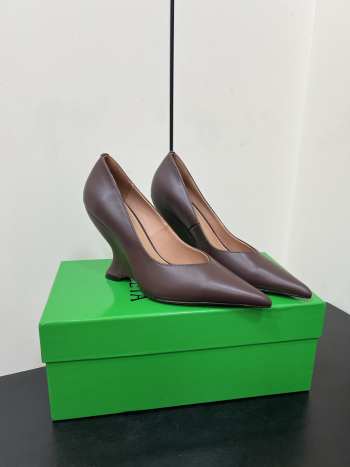 Uubags Bottega Veneta Punta Pumps In Dark Brown 10cm