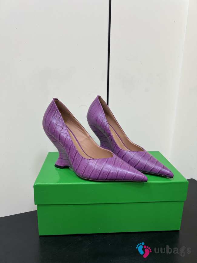 Uubags Bottega Veneta Punta Pumps In Purple 10cm - 1