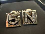 Uubags Chanel Crystal CC No 5 Drop Earrings Gold - 1