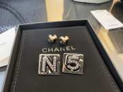 Uubags Chanel Crystal CC No 5 Drop Earrings Gold - 4