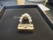 Uubags Chanel Matelasse Gold Plated Pin Brooch  - 6