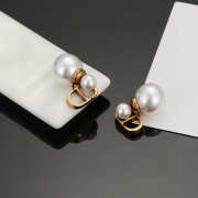 Uubags Dior earrings gold pearl 02 - 5