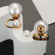 Uubags Dior earrings gold pearl 02 - 3