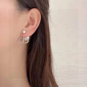 Uubags Dior earrings silver pearl - 3