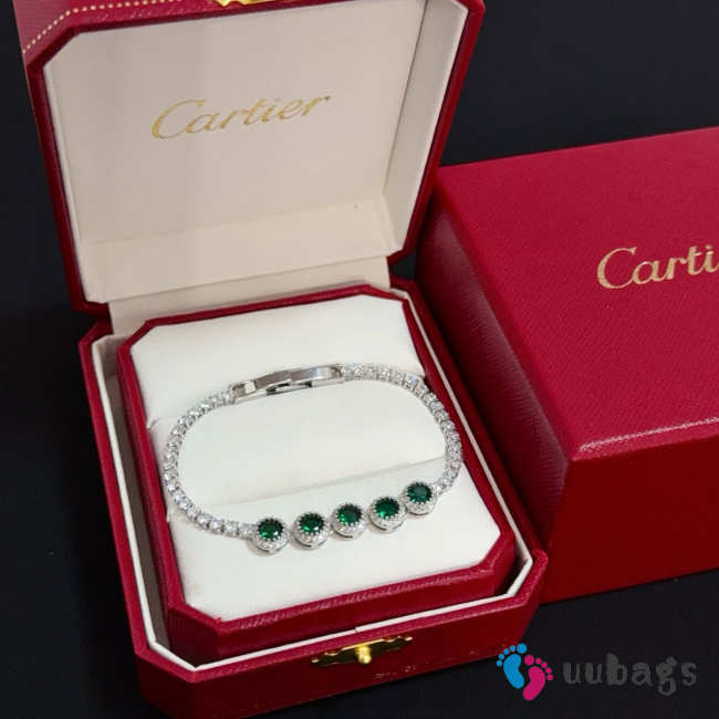 Uubags Cartier White Gold Diamond Bracelet  - 1