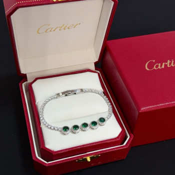 Uubags Cartier White Gold Diamond Bracelet 