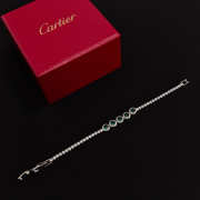 Uubags Cartier White Gold Diamond Bracelet  - 5