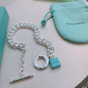 Uubags Tiffany & Co Silver Shopping Bag Bracelet Cable Link  - 5