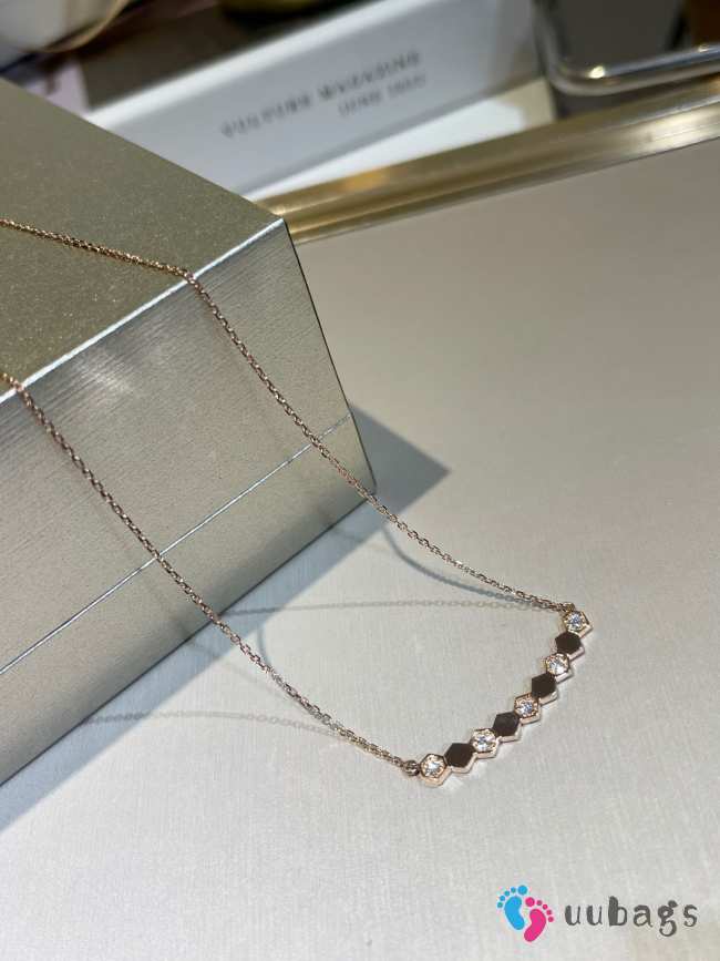 Uubags Chaumet Bee pendant Rose gold, diamonds necklace - 1