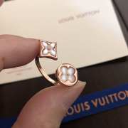 Uubags Louis Vuitton Q9N07K Blossom Mini Star Ring, Pink Gold, Pink Mother-of-Pearl and Diamond - 6