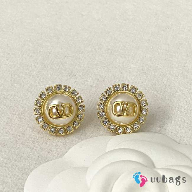 Uubags Valentino Garavani VLogo Signature pearl earrings - 1