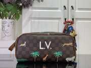 Uubags Louis Vuitton Dopp Kit M44494 In Brown Monogram Eclipse 28x15x16.5cm - 1