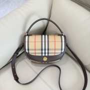 Uubags Burberry Highlands Crossbody Bag In Sand 24.5x8x18cm - 1