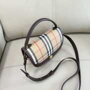 Uubags Burberry Highlands Crossbody Bag In Sand 24.5x8x18cm - 5