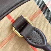 Uubags Burberry Natural Highlands Vintage Check Bowling Handbag 33.5x12.5x17cm - 5