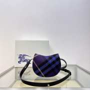 Uubags Burberry Medium Rocking Horse Bag in Purple 19x6x16cm - 6