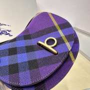 Uubags Burberry Medium Rocking Horse Bag in Purple 19x6x16cm - 3