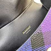 Uubags Burberry Medium Rocking Horse Bag in Purple 19x6x16cm - 2