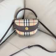 Uubags Burberry Highlands Crossbody Bag In Beige 24.5x8x18cm - 1