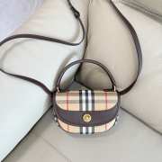 Uubags Burberry Highlands Crossbody Bag In Beige 24.5x8x18cm - 3