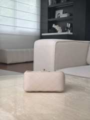 Uubags Chanel Caviar Quilted Mini Square Flap Bag In Light Beige 13.5x17x8cm - 5