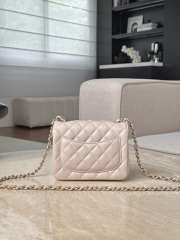 Uubags Chanel Caviar Quilted Mini Square Flap Bag In Light Beige 13.5x17x8cm - 4